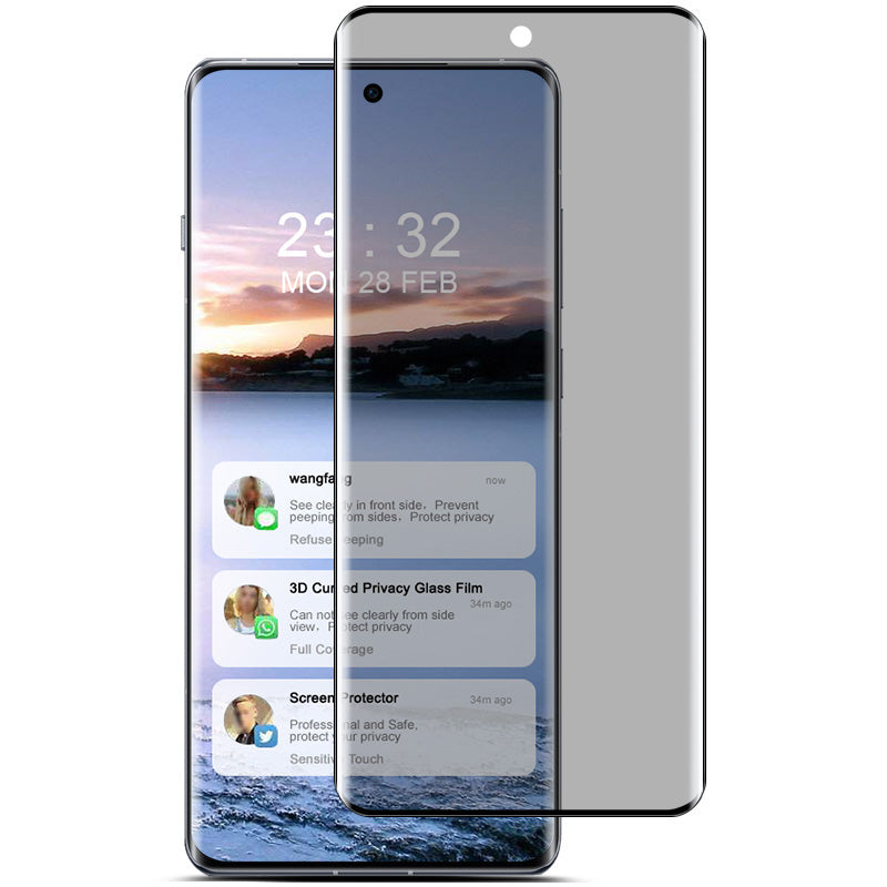 IMAK For Oppo Find X7 5G Anti-peep Screen Film Full Coverage 3D Curved Protector IMAK For Oppo Find X7 5G Anti-peep Screen Film Full Coverage 3D Curved Protector